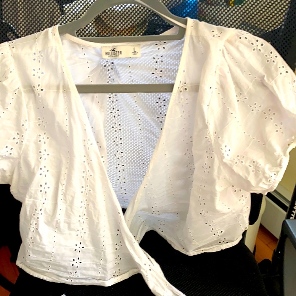 White crop top